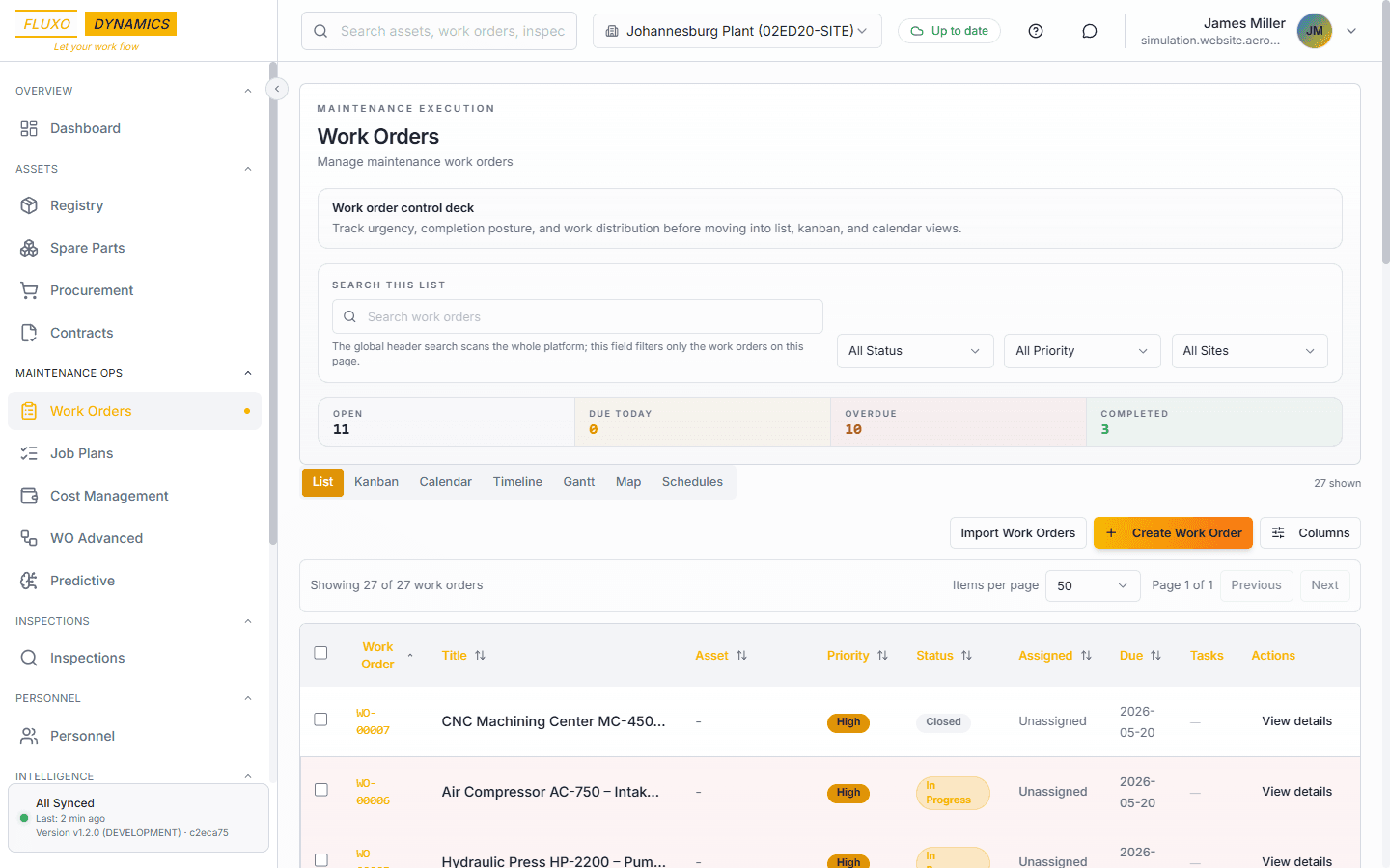 Work Order Management